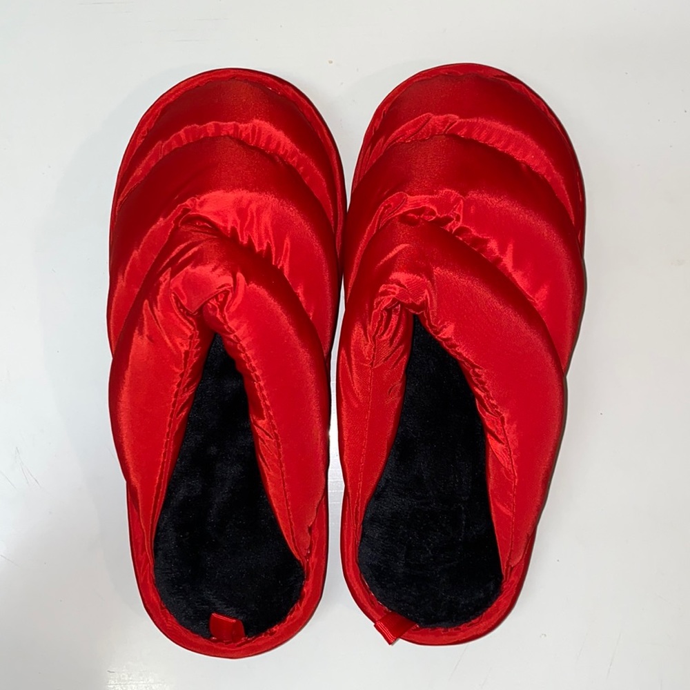 Red Puffer slippers